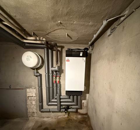 Neu installiertes Innenmodul im Rohbau